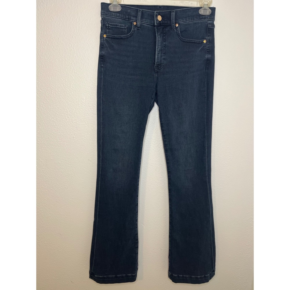 EXPRESS Women Boot Mid Rise Dark Wash Flare Jeans Size 8R